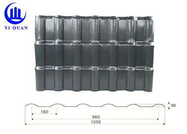 Plastic Spanish Style Roofing Cover  ASA Synthetic Resin Roof Tile