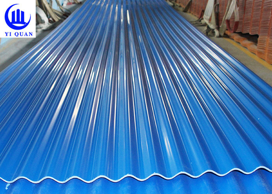Color Lasting Impact Resistance PVC Roof Tiles Environment Friendly