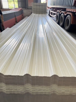 Corrugated Plastic PVC Roof Tiles Fire Resistance 2.0mm Thickness