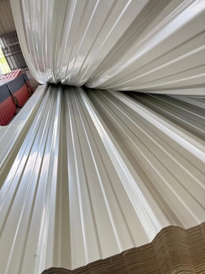 Corrugated Plastic PVC Roof Tiles Fire Resistance 2.0mm Thickness