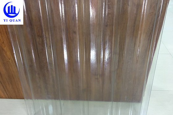 Fast Installation Customized Corrugated Polycarbonate Glass Sheet For Sheds Villa