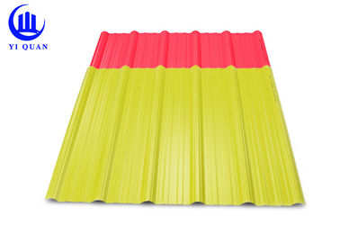 Samll Wave Natural Plastic Coloured Plastic Roofing Sheets With Ridge Cap