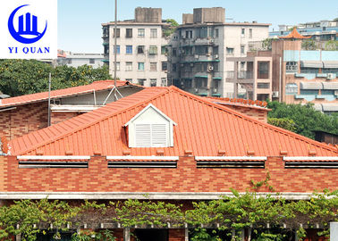 Hot Sale  Synthetic Resin Roof Tile PVC Plastic Spanish Roofing Cover For Villa