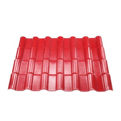 Spanish Style Synthetic Resin Roof Tiles 2.3-3.0mm Thickness