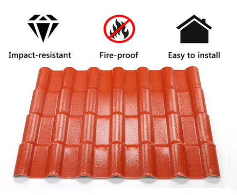 ASA Synthetic Resin Roof Tile 1050mm Width 2.5mm Thickness